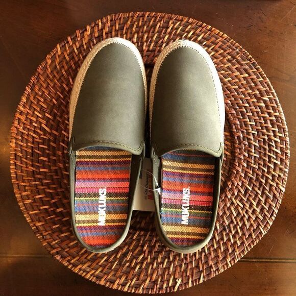 MUK LUKS - 🎉HP🎉 L Sz 6.5 Green Street Kings Highway Faux Leather Clogs. NWTIB! - Picture 11 of 16